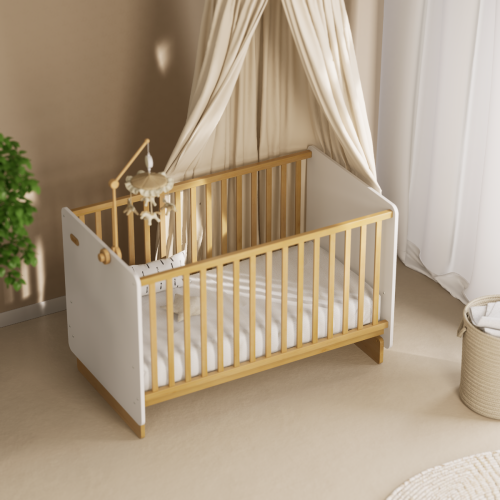 Boori Neat Cot Bed Barley White Baby Kids Urban Sales